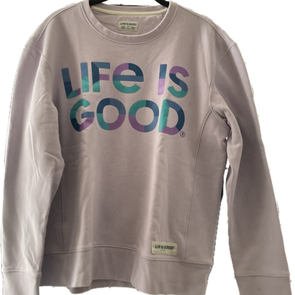 Life is Good Graphic Sweatshirt M